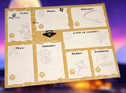 Le tableau magnétique Ninja Loot